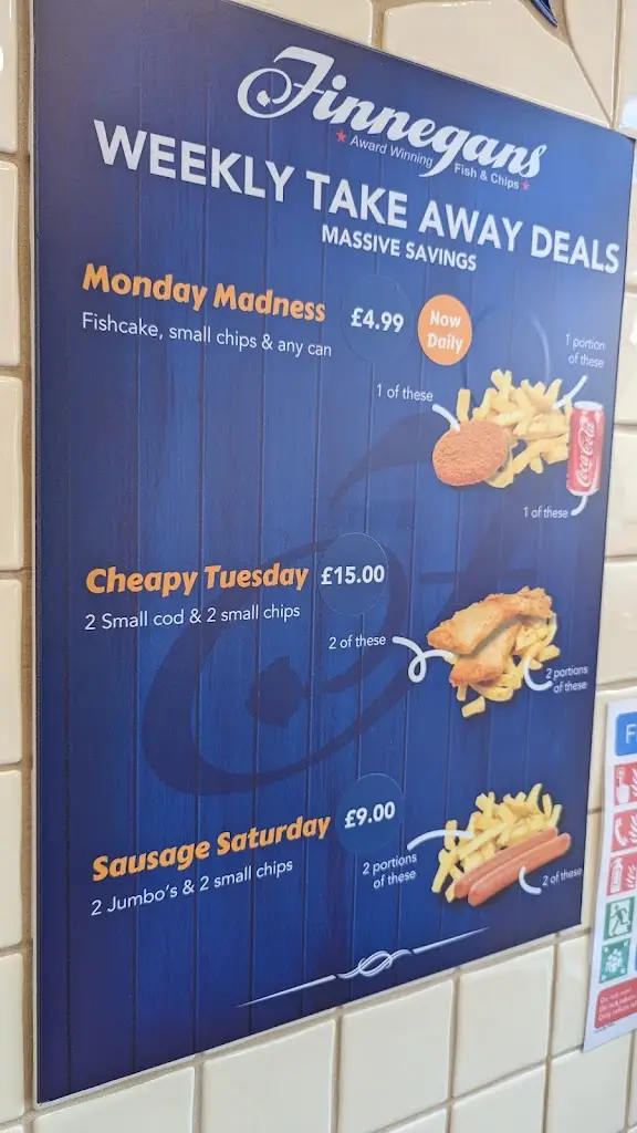 Menu_Finnegan’s Takeaway  Fish & Chips Porthcawl_Porthcawl_image_2