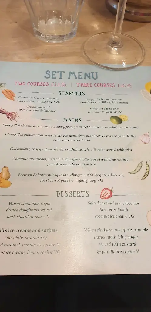 Menu_Bill's Braintree Restaurant_Black Notley_image_2