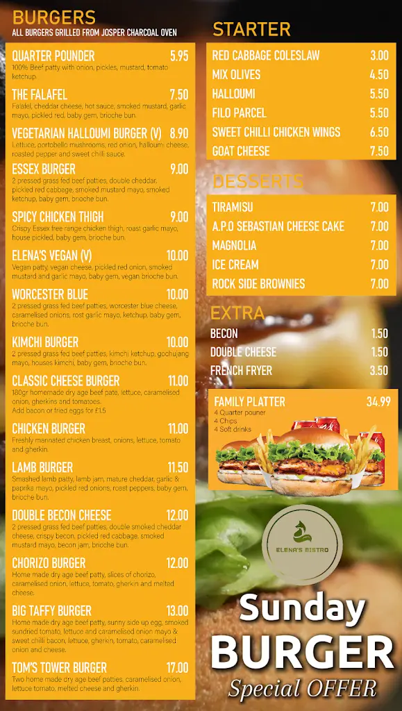 Menu_Elena's Bistro_Black Notley_image_2