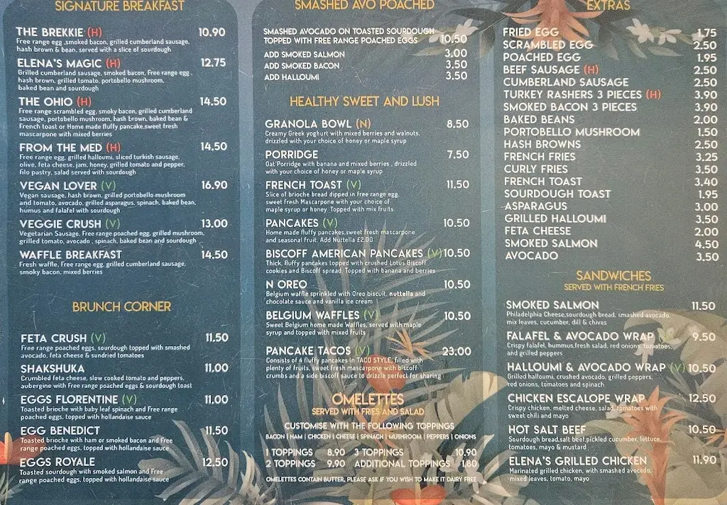 Menu_Elena's Bistro_Black Notley_image_3