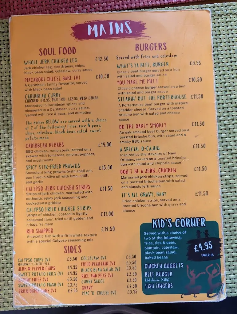 Menu_Calypso Restaurant_Blackburn_image_1