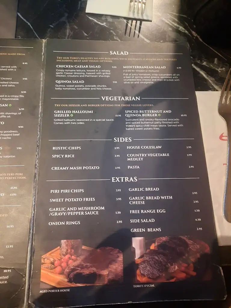Menu_Toro's Steakhouse Blackburn_Blackburn_image_4