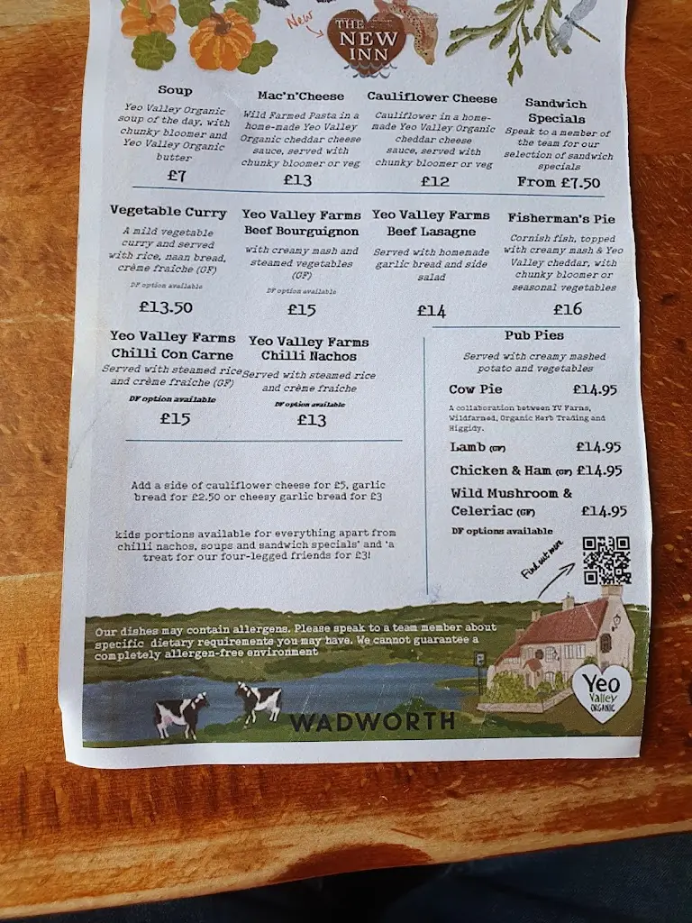 Menu_The New Inn Blagdon_Blagdon_image_2