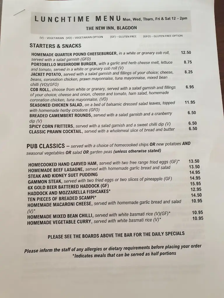 Menu_The New Inn Blagdon_Blagdon_image_4