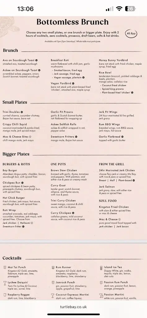 Menu_Turtle Bay Chester_Blacon_imagen_1