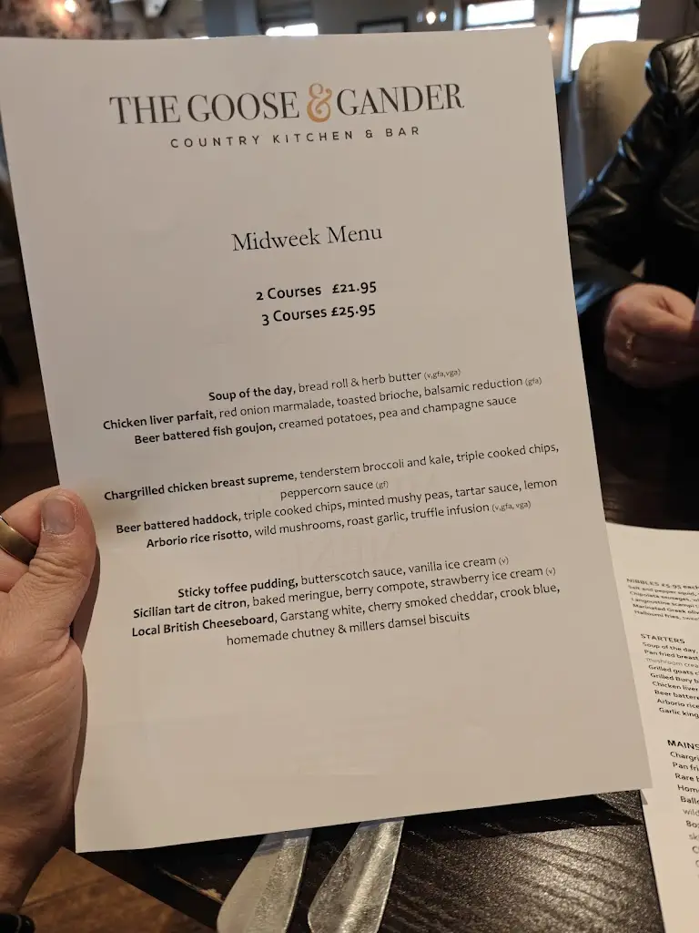 Menu_The Goose and Gander_Blackrod_image_2