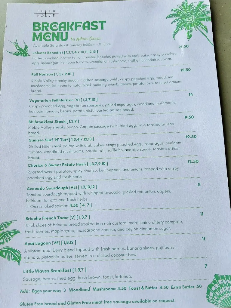 Menu_Beach House Bistro & Bar_Blackpool_image_2