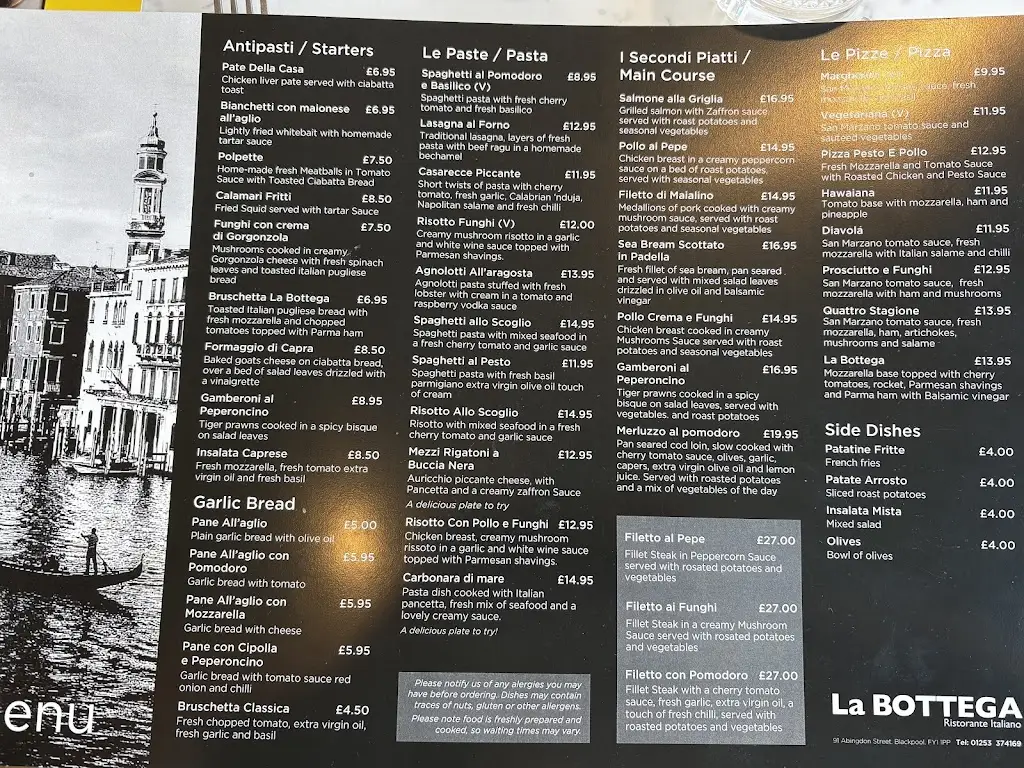 Menu_La Bottega_Blackpool_image_3