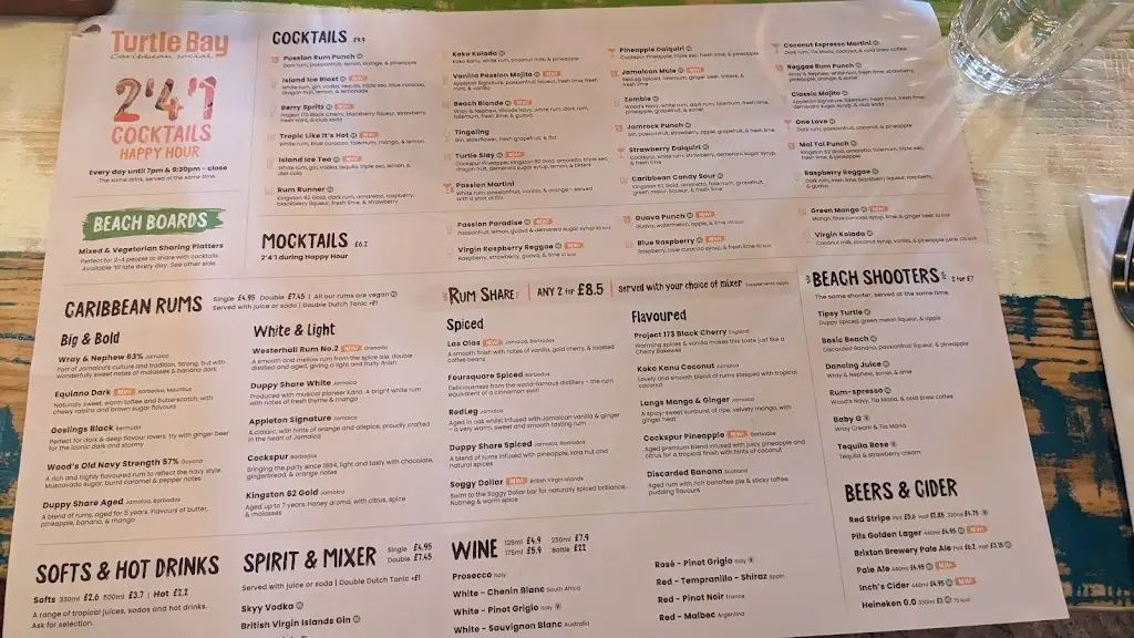 Menu_Turtle Bay Blackpool_Blackpool_image_1