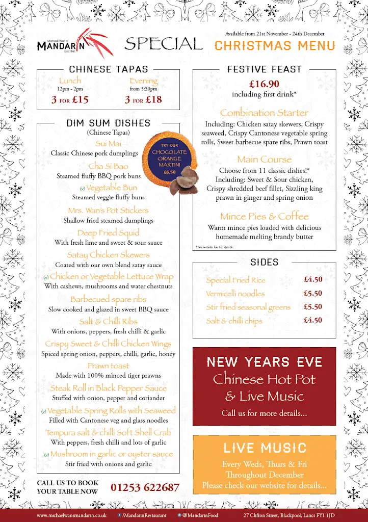 Menu_Michael Wan's Mandarin 上官樓_Blackpool_image_1