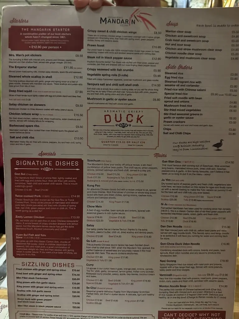 Menu_Michael Wan's Mandarin 上官樓_Blackpool_image_2