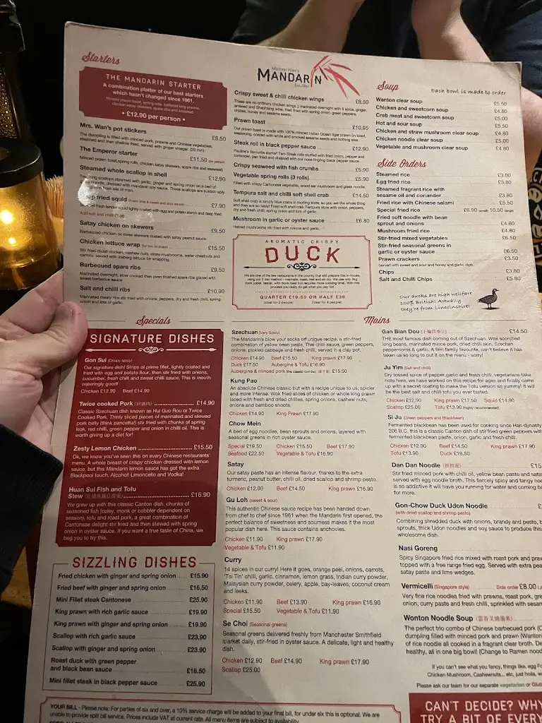 Menu_Michael Wan's Mandarin 上官樓_Blackpool_image_4