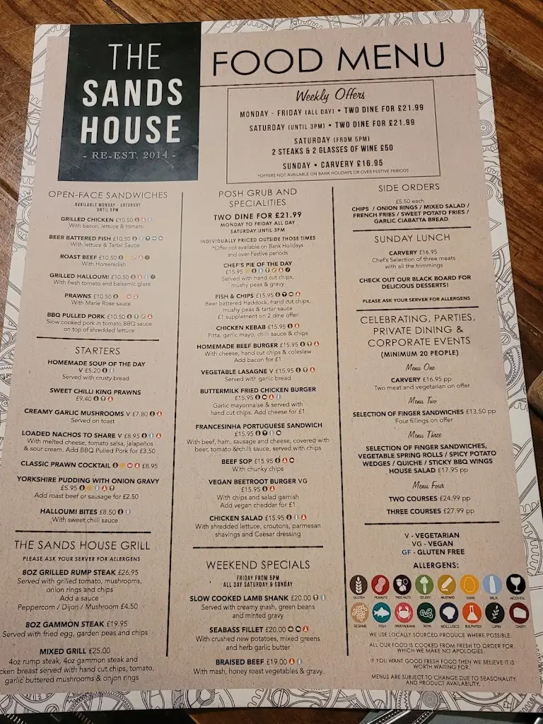 Menu_The Sands House_Blackmoorfoot_image_1