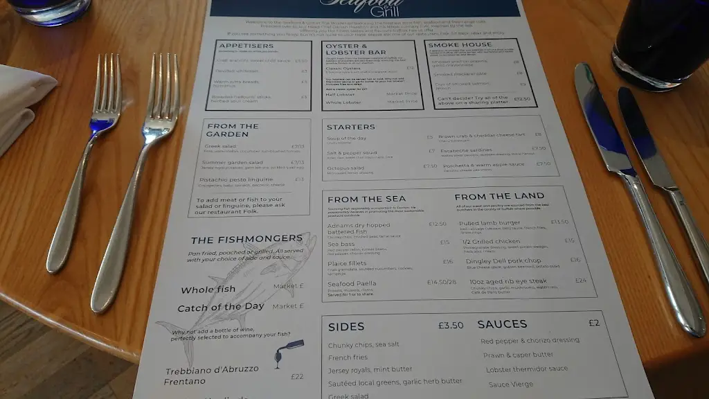 Menu_Seafood & Grill Restaurant at The Brudenell Hotel_Aldeburgh_image_1