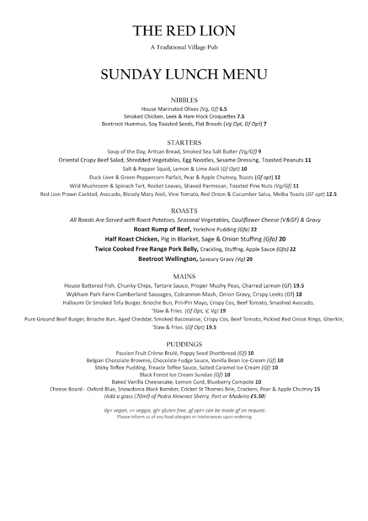 Menu_The Red Lion_Bloxham_image_4