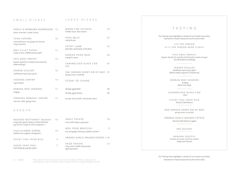 Menu_Firepit Restaurant at Cave_Blean_image_1