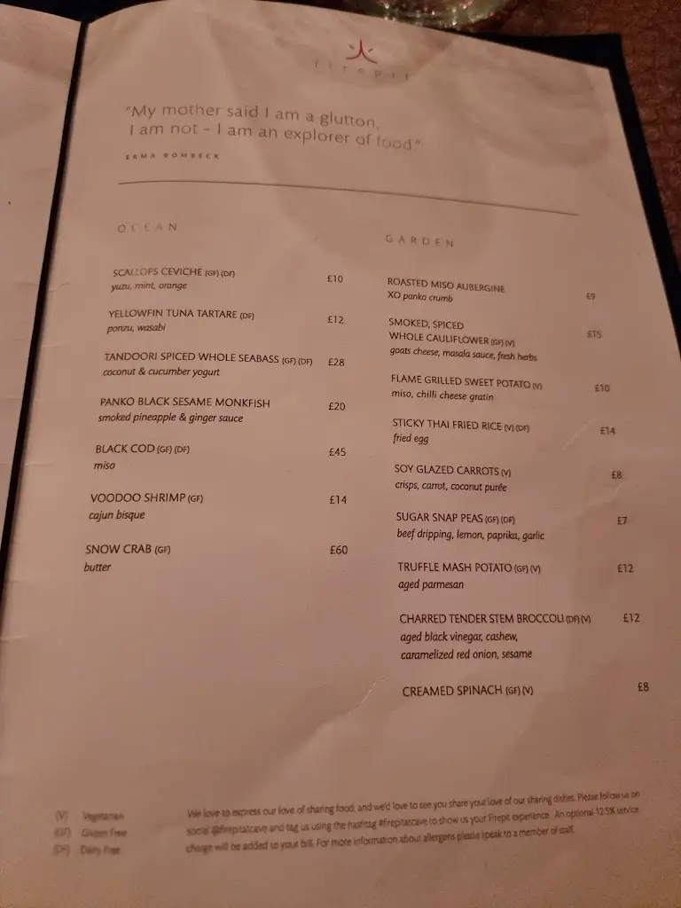 Menu_Firepit Restaurant at Cave_Blean_image_4