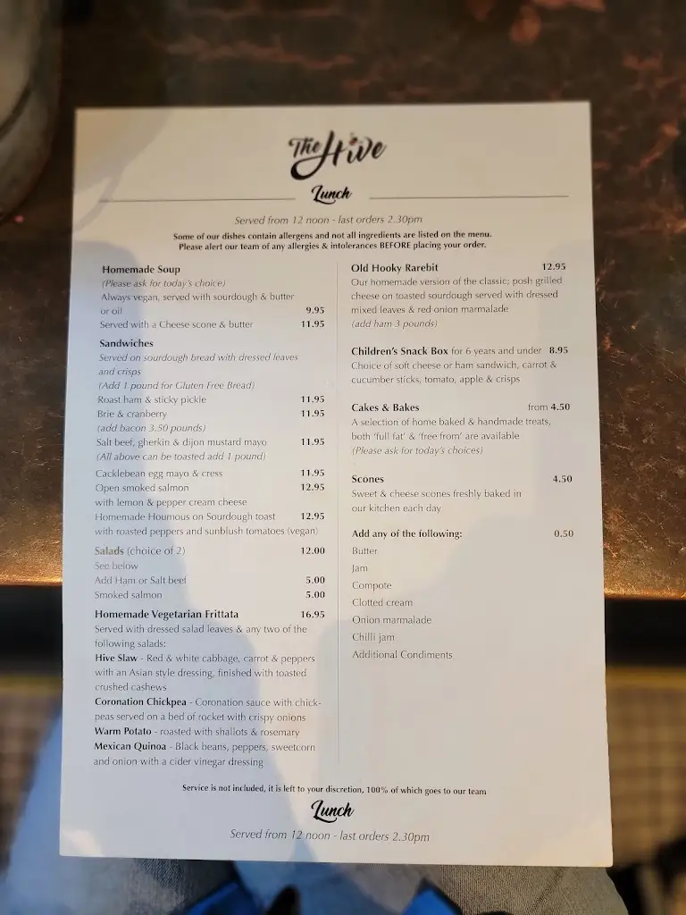 Menu_The Hive_Blockley_immagine_4
