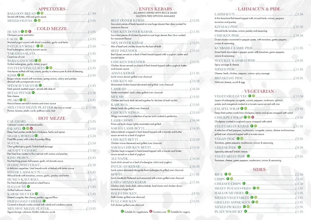 Menu_Enfes Restaurant_Bletchley_image_4