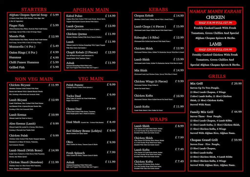 Menu_Afghan Chopan Restaurant_Bletchley_image_1