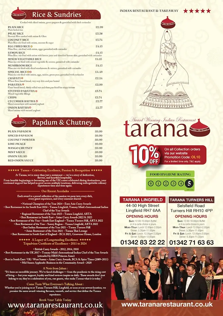 Menu_Tarana Lingfield_Blindley Heath_image_4