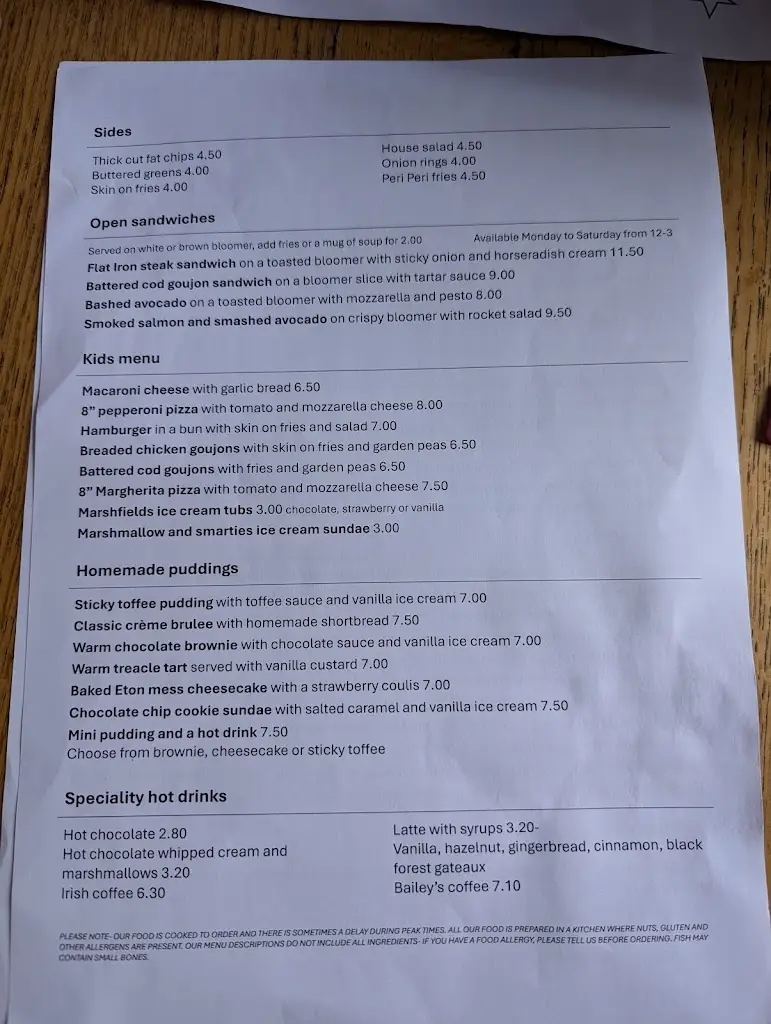 Menu_The Star Inn_Blindley Heath_image_2