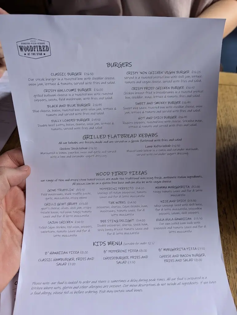 Menu_The Star Inn_Blindley Heath_image_3