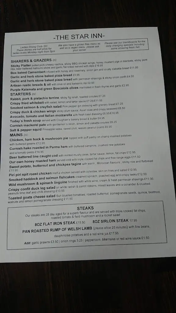 Menu_The Star Inn_Blindley Heath_image_4