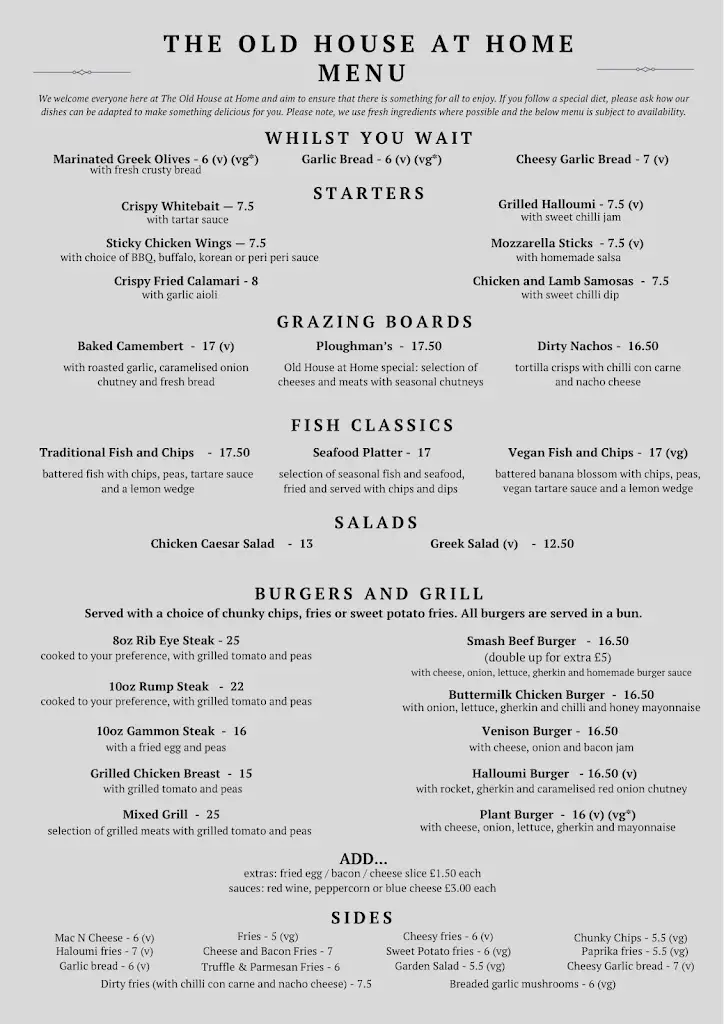 Menu_Old House at Home_Blindley Heath_image_1