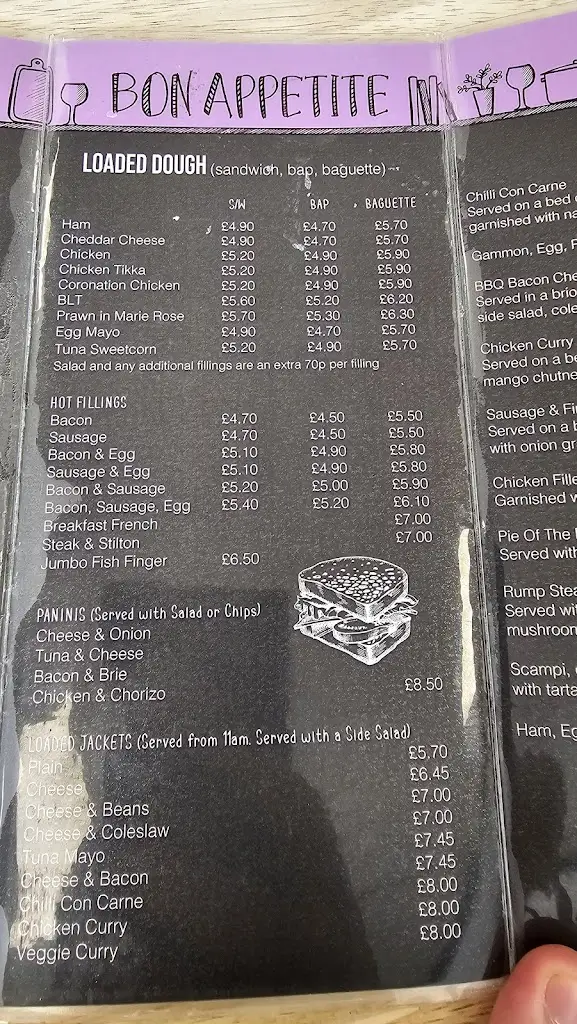 Menu_The Lounge_Bluntisham_image_1