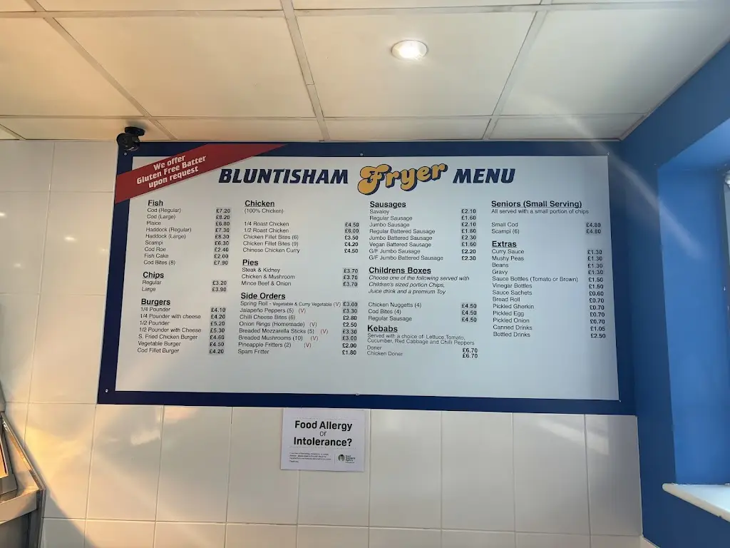 Bluntisham Fryer restaurant in Bluntisham