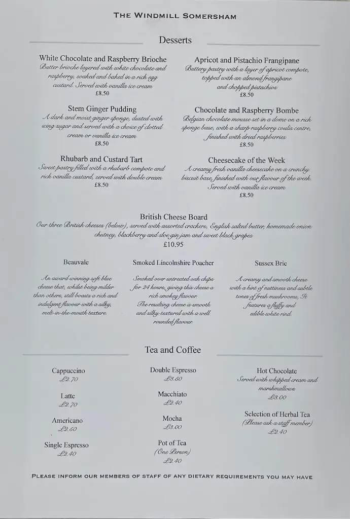 Menu_The Windmill_Bluntisham_image_2