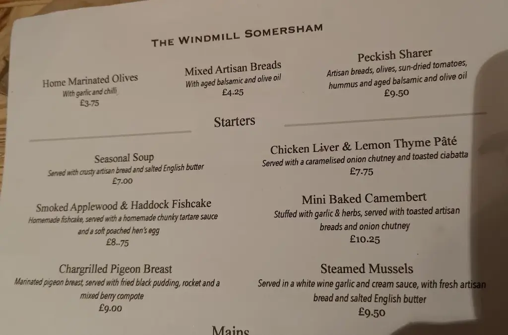 Menu_The Windmill_Bluntisham_image_4
