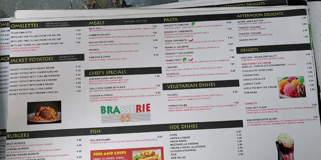 Menu_Brasserie 65_Blandford Forum_image_2