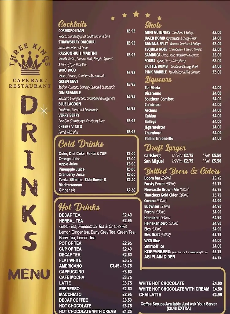 Menu_Three Kings Restaurant_Blandford Forum_image_2