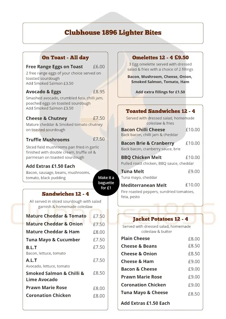Menu_Clubhouse 1896_Blandford Forum_image_3