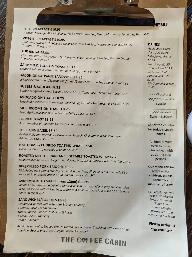 Menu_The Coffee Cabin_Bishopstoke_image_1