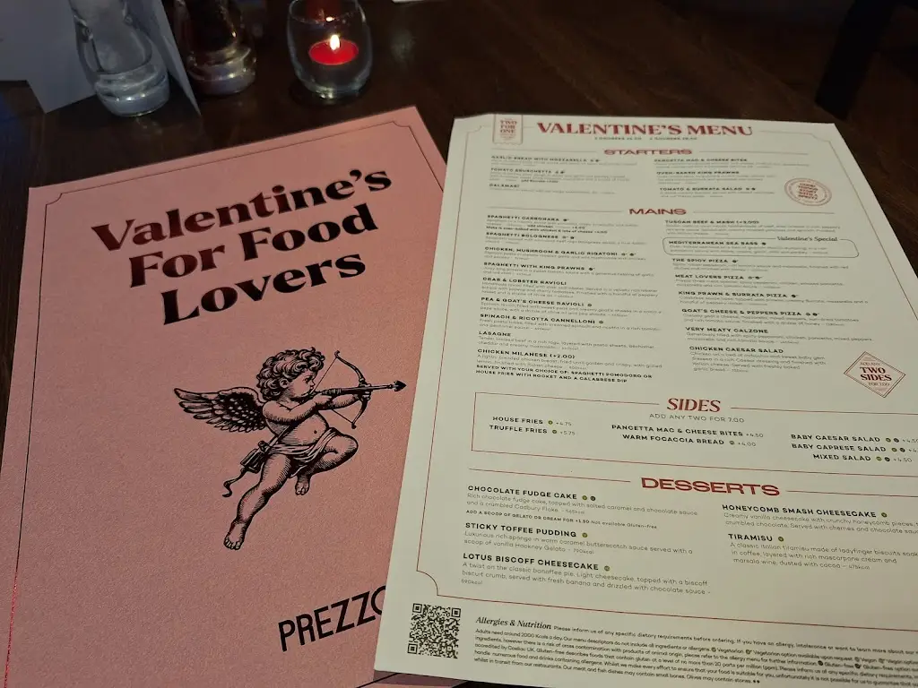 Menu_Prezzo Italian Restaurant Eastleigh_Bishopstoke_immagine_1