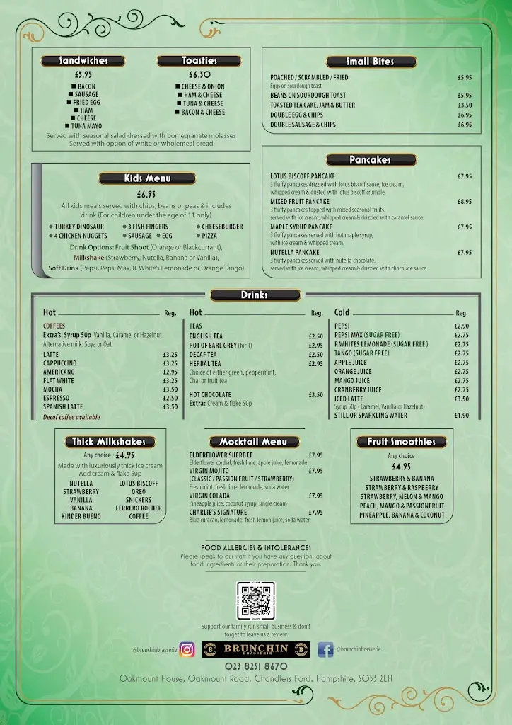 Menu_Brunchin Brasserie_Bishopstoke_image_2