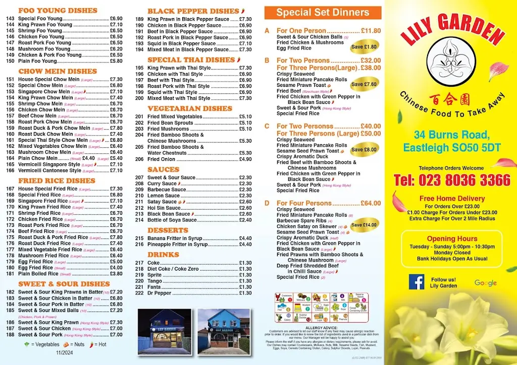 Menu_Lily Garden_Bishopstoke_image_2