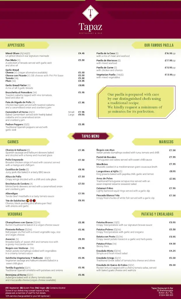 Menu_Tapaz Restaurant & Bar_Bolton_image_1