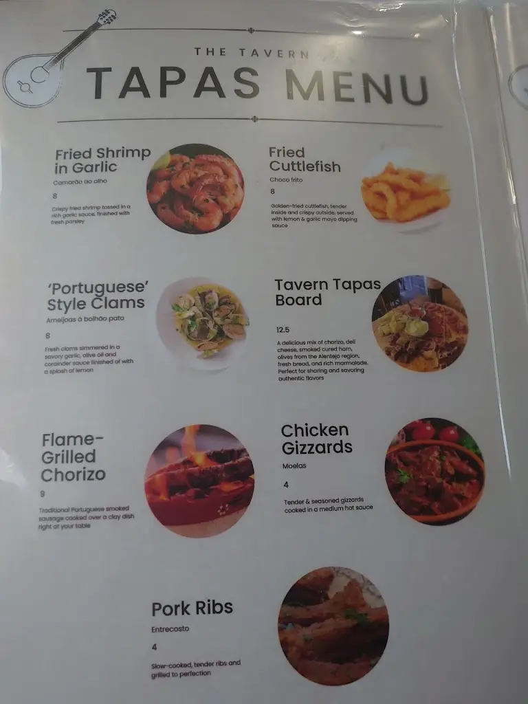 Menu_The Tavern_Bodmin_image_1