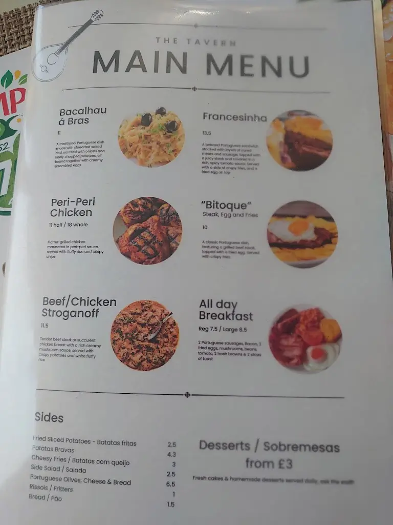 Menu_The Tavern_Bodmin_image_2