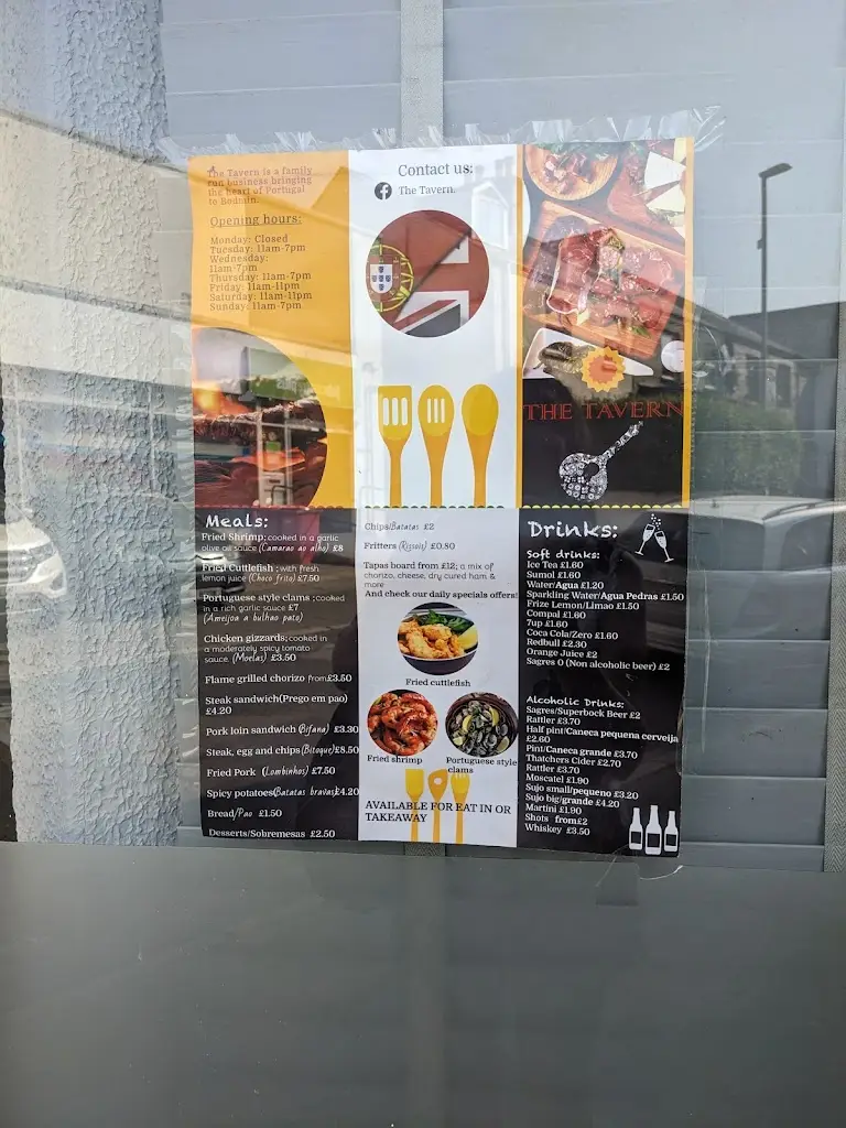 Menu_The Tavern_Bodmin_image_3