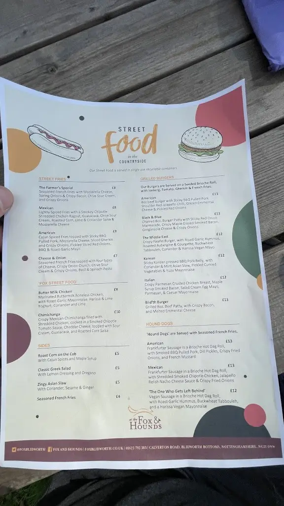 Menu_Fox & Hounds_Blidworth_image_4