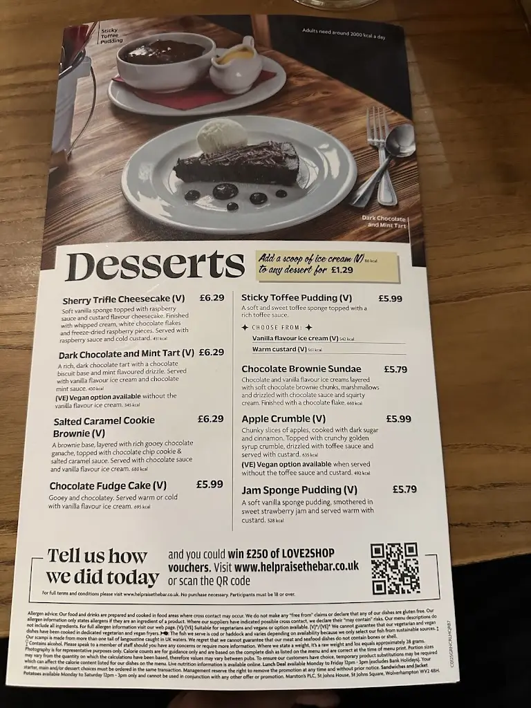 Menu_BlueBell Inn_Bolton upon Dearne_image_1