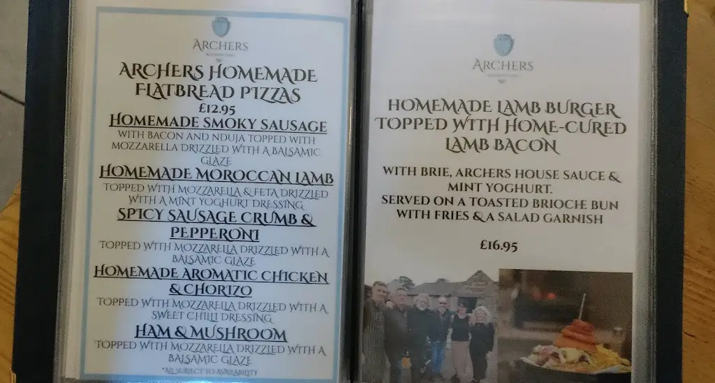 Menu_Archers Cafe Red Bank Farm_Bolton le Sands_image_3