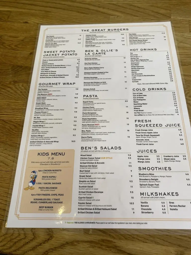 Menu_Ben & Ollie's Breakfast Bar_Borehamwood_immagine_3