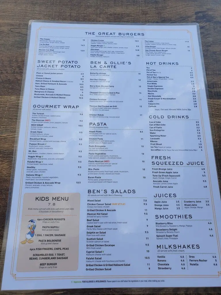 Menu_Ben & Ollie's Breakfast Bar_Borehamwood_immagine_4