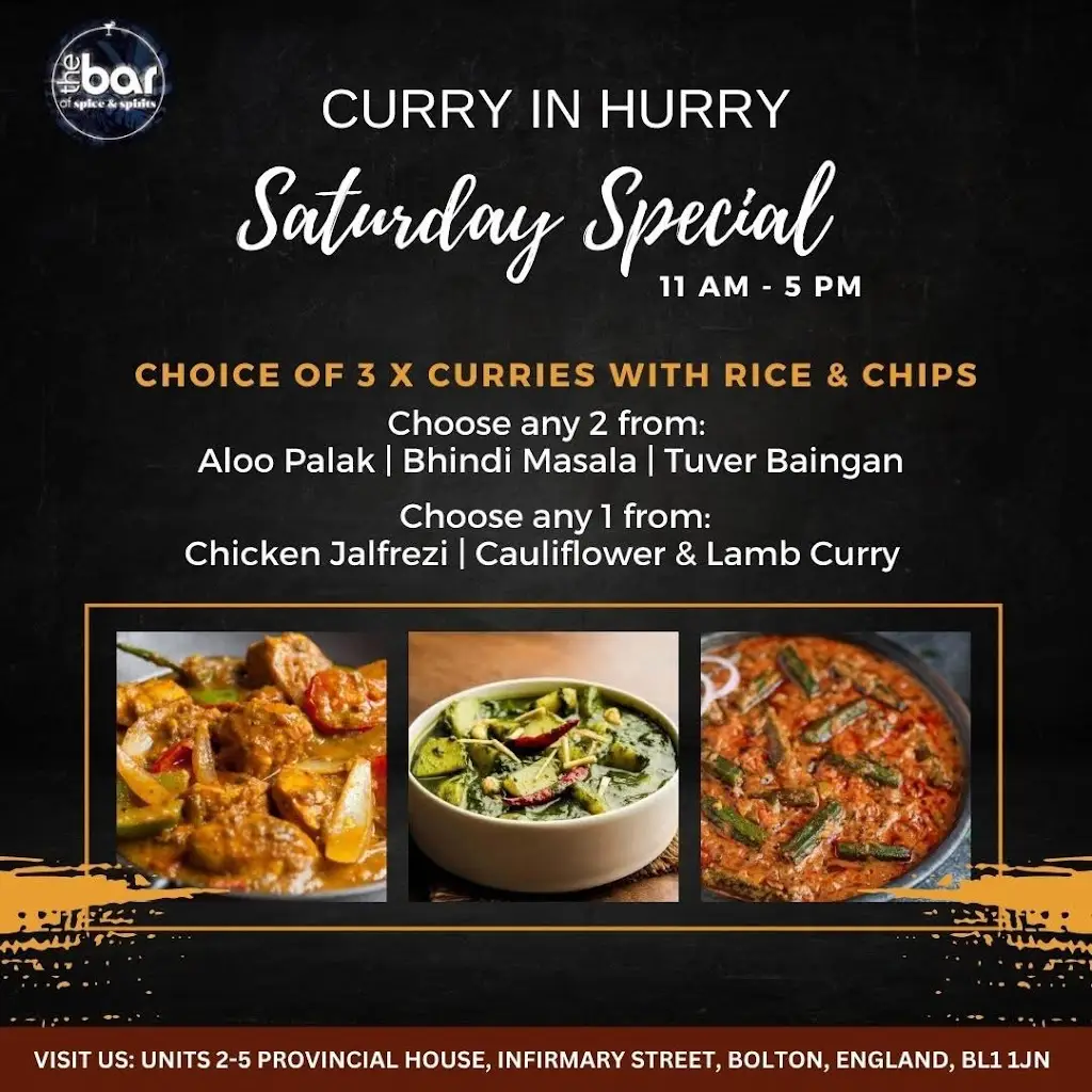 Menu_The Bar of Spice & Spirits Bolton – Indian Restaurant, Cocktail Bar & Nightclub_Borough of Bolton_image_1